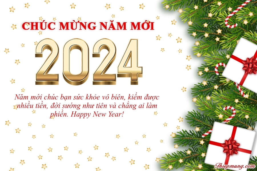 Top thiệp chúc mừng năm mới 2024 - Thiệp tết dương lịch 2024 đẹp nhất