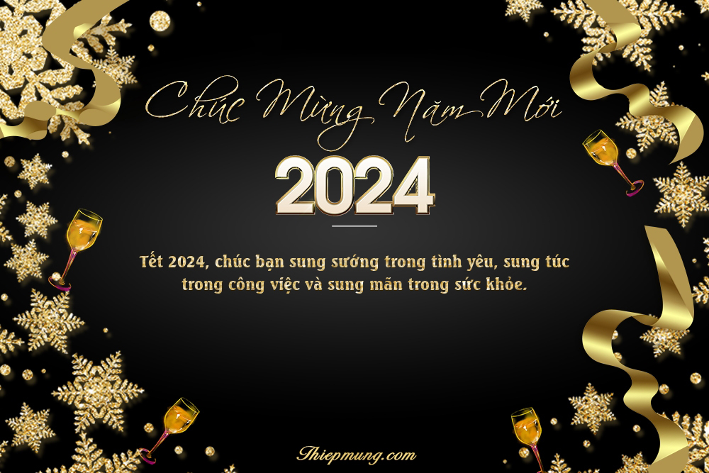 Top thiệp chúc mừng năm mới 2024 - Thiệp tết dương lịch 2024 đẹp nhất