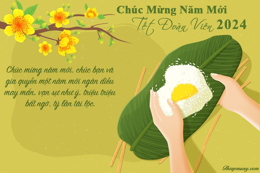 Thiệp chúc tết 2024 - Tổng hợp hình ảnh thiệp tết nguyên đán Giáp Thìn ý nghĩa